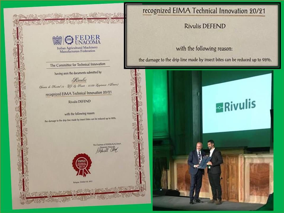Rivulis innovation award EIMA